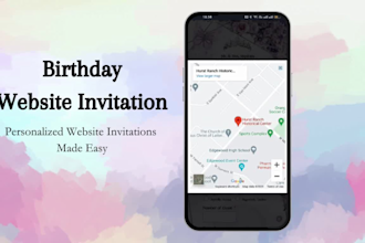 create digital birthday invitation with rsvp