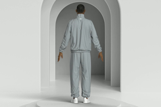 make 4k detailed 3d fashion render for your outerwear illustration