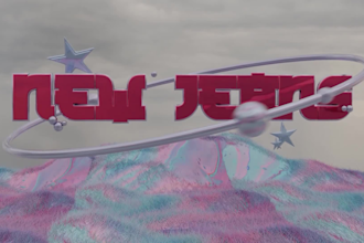 design a custom 3d chrome y2k logo animation