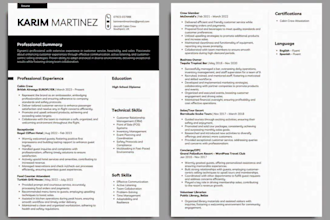 be your designer and professional CV maker