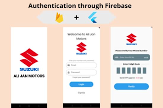develop flutter android and IOS apps with flutter firebase