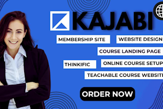 kajabi website design kajabi sales funnel online course thinkific teachable
