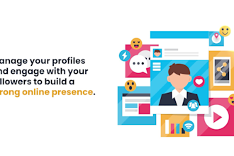 manage your social media with high quality posts and engagement