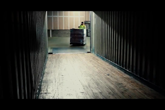 create truck logistics warehouse promo video
