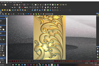 make 3d modeling designs for your furniture and cnc  router