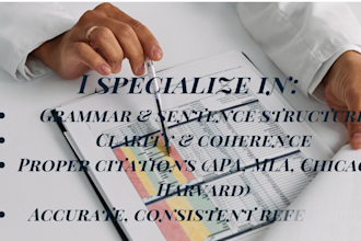 professionally proofread and edit your thesis, dissertation, and research papers