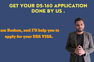 fill your b1b2 US visa application ds160 form