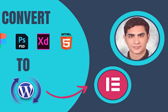 convert figma to wordpress, figma to elementor, html to wordpress