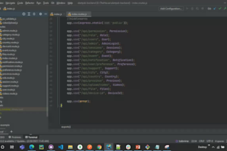 write the backend with express and will integrate any third party API