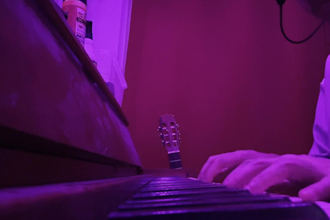record piano keys or synth for your song