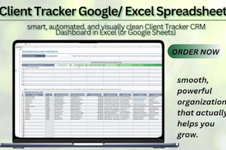 client tracker spreadsheet, business tracker CRM dashboard excel lead tracker
