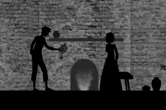 create silhouette 2d animation chroma keying rotoscope shadow lyric video