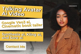 talking avatar ai video google veo3 book tailer synthesia kling ai and sora ai