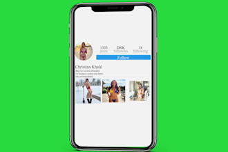 design animation with your instagram profile