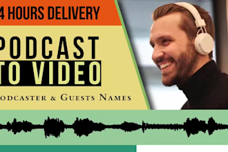 convert podcast to video