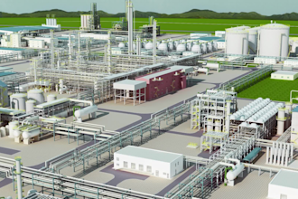 do 3d landscape design for storage container, warehouse, factory, oil refinery
