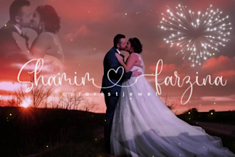 do your wedding video, highlights or trailer editing and color grading