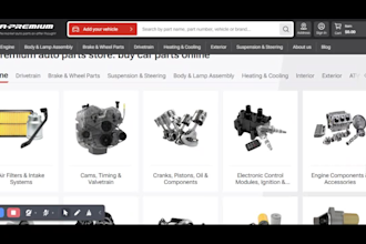 design profitable autoparts shopify store automotive website dropshipping store