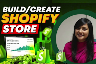 design a branded one product shopify store with theme customization and product
