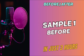 create a backing track or karaoke in 3 hours