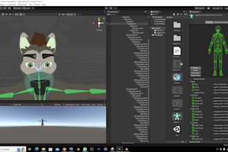 do cool custom vrchat, vrc amd vrm avatar for you