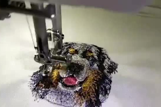 digitize image for embroidery your dog, cat, pet, faces and full body