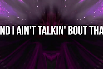 make an animated lyric video for your song
