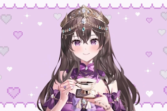 draw and rig and pro 2d vtuber model live2d model 2d anime vtuber model