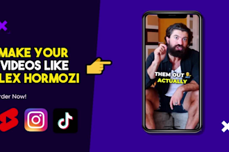 edit viral instagram reels and youtube shorts with caption like alex hormozi