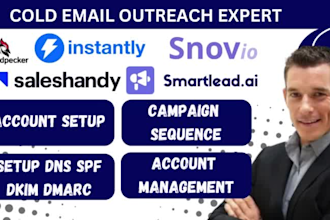 setup instantly ai snov io saleshandy smartlead ai for cold email outreach