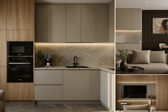 design realistic 3d interior renders for homes, apartments or offices