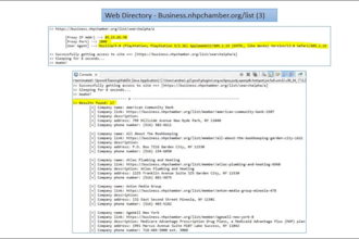 do web crawling and scrape data from static websites