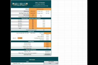 provide real estate investment calculators to underwrite flips, rental portfolio