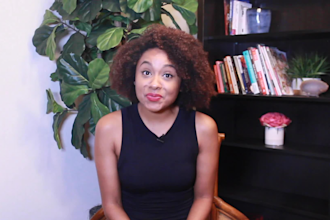 create a friendly spokesperson video in a natural background