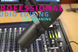 clean, edit, fix and convert your audio file