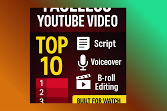 make viral top 10 faceless videos for your youtube channel