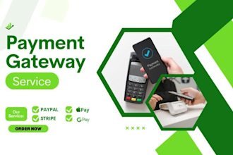 integrate stripe,paypal,crypto,afterpay payment gateway integration in your web