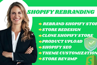 do shopify store rebranding shopify store design  website design shopify revamp