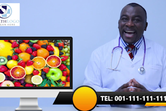 create a medical spokesperson video at my desk