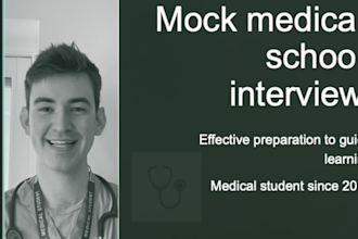 conduct your mock medical school interview