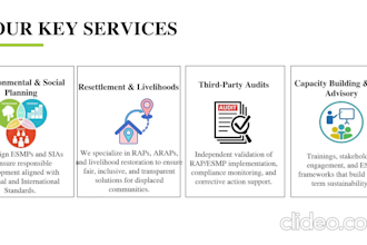 assist in strategic esg solutions,esg reporting,esmp,lca,ghg, waste management