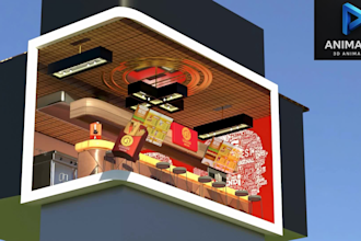 do dynamic 3d billboard animation, product animation