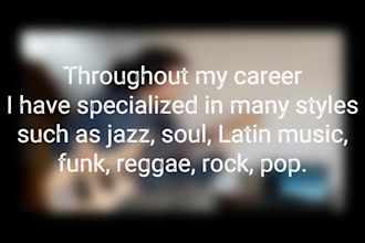 record bass and be your session musician for your music