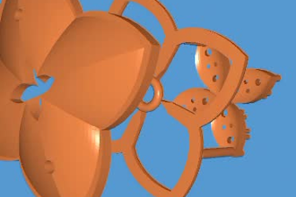 create a modern 3d cad jewelry design and render it