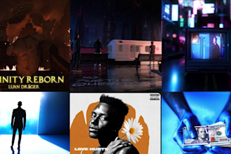make eye catching 3d music cover art