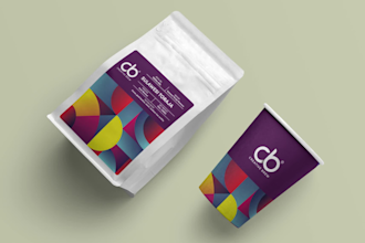 do make great coffee label or sticker design