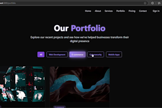 develop 3d website  web app using nextjs react