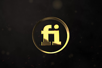 create this awesome gold 3d logo animation, reveal video