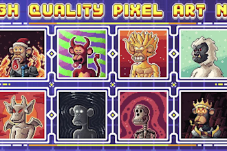 Top 5!  make a custom pixel art nft collection