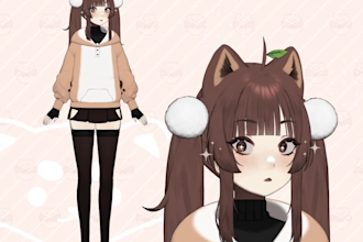 design rig live2d vtuber model pngtuber anime vr live steaming 2d avatar rigging
